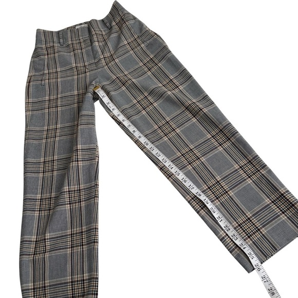 Aritzia Wilfred Tie-front Checkered Houndstooth High Rise Pants No Belt 4 - Picture 9 of 9